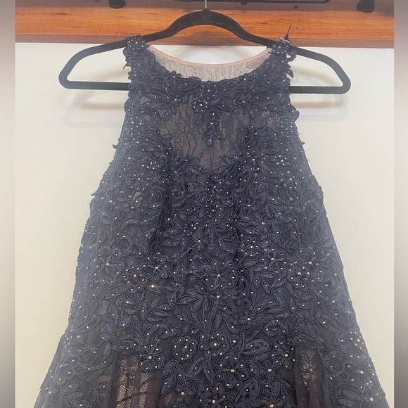 Melanie Lyne Embellished & Embroidered Lace Gown - Picture 5 of 8